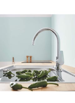 Grohe GROHE BauEdge Single Lever Sink Mixer | Kitchen Fixtures | Kitchen Faucet With High Spout | Swivel Area 360˚ |Easy Installation | 31367001  - Image 4