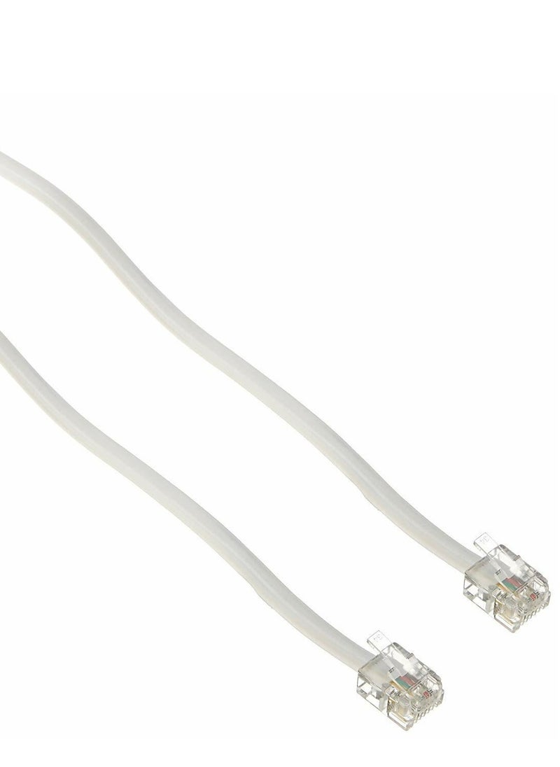 Generic - Telephone Extension Cable RJ11 White 10M - Image 1