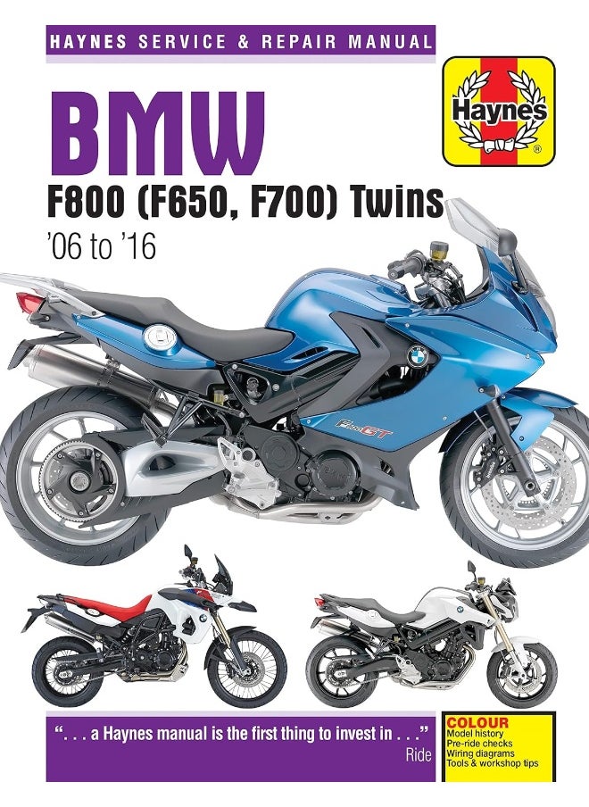 BMW F650, F700 & F800 Twins (06-16) Haynes Repair Manual  - Image 3