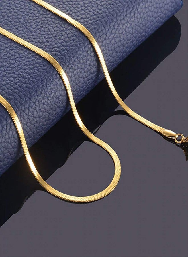 Desire Collection 22kt Golden Chain For Women Necklace Pendent Traditional Gold Plated Chain For Girls (Gold) - Image 4