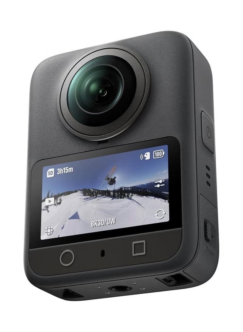 Dji World مجموعة DJI Osmo 360 القياسية | كاميرا أكشن بدقة 8K وتصوير 360 درجة بمستشعر 1 بوصة، تدعم الفيديو الأصلي بدقة 8K (بزاوية 360 درجة) ومعدل 120 إطاراً في الثانية بدقة 4K، وميزة Boost Video بزاوية 170 درجة، وصور 360 درجة بدقة 120 ميجابكسل؛ مقاومة للماء وتوفر 100 دقيقة من التسجيل بدقة 8K - مثالية للرياضة والسفر ومدونات الفيديو (Vlogging). - Image 1