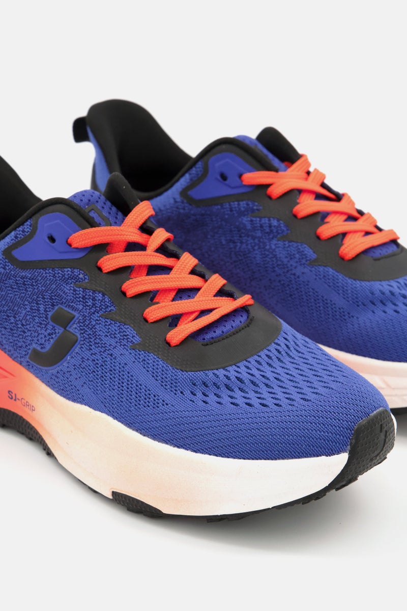 SAFETY JOGGER Men Lace Up Running Shoes, Blue  - Image 3
