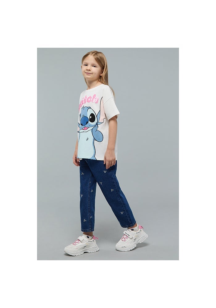 R&B Embroidered Straight Fit Jeans With Button Closure - Image 2