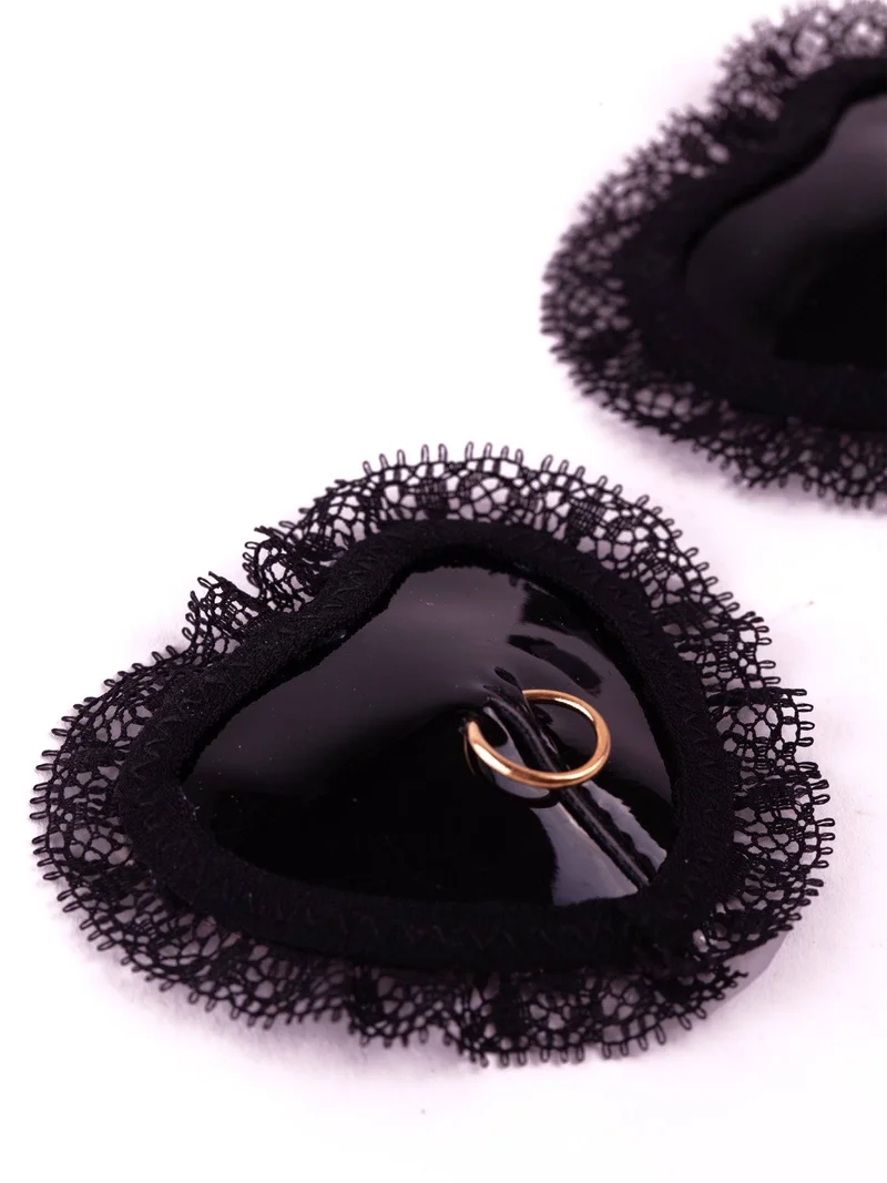 Ann Summers Ann Summers Heart Lace And Pu Nipple Covers
