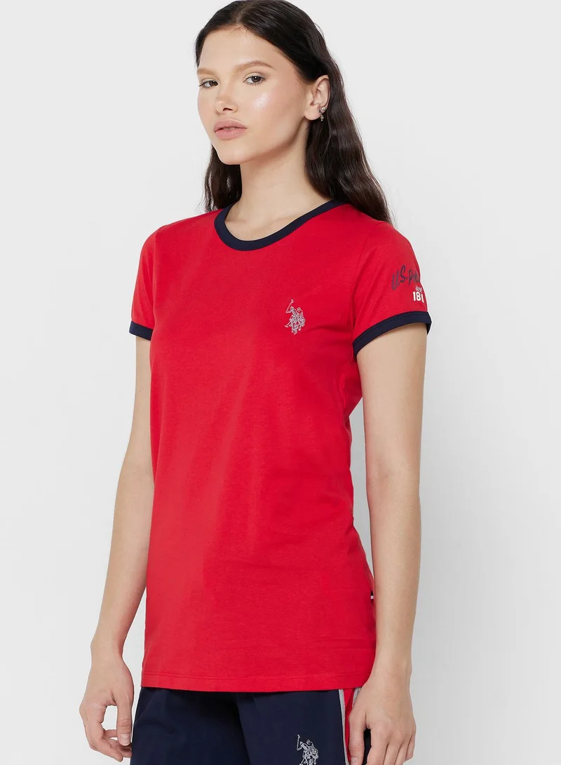 U.S. Polo Assn. Logo T-Shirt & Shorts Set