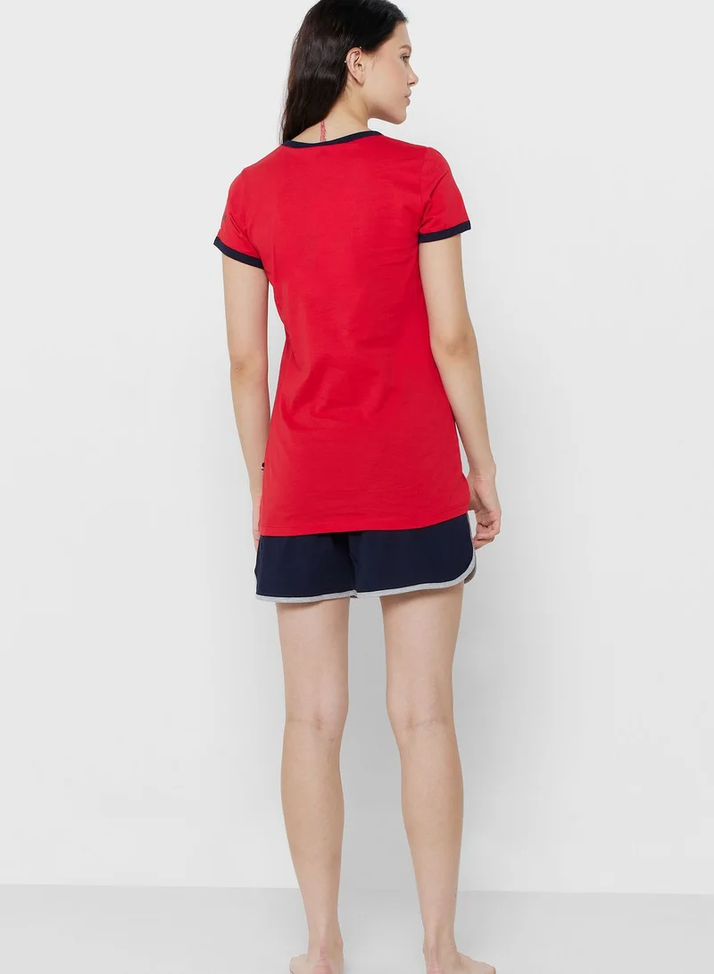 U.S. Polo Assn. Logo T-Shirt & Shorts Set