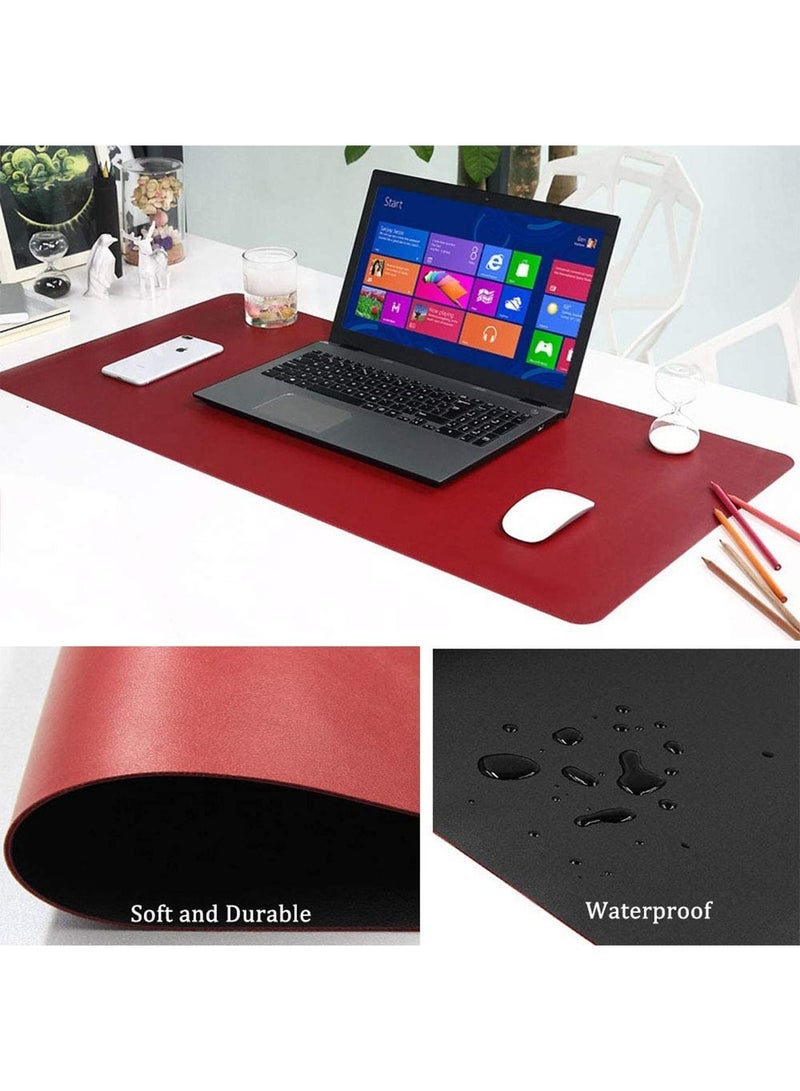 GT-Wheel Large Mouse Pad Pu Leather Desk Pad Waterproof Protector Dual Side Use  - Image 5