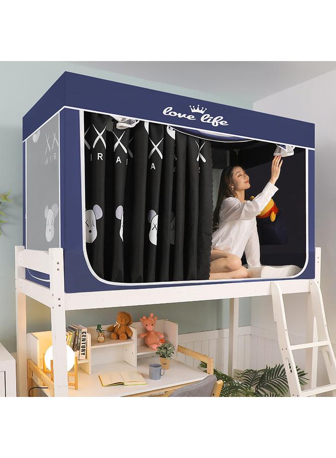 Bluejw University Dormitory Upper And Lower Bed Curtain Single-person Fully Enclosed Student Shading Bed Curtain Mosquito Net Integrated Bracket Three-door - Image 1