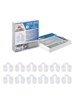 Mobi Lock Nose Vent Sinus Relief Dilator (Pack of 12 Large Size) Soft Vents - A Simple Solution for Nasal Snorers - Reusable Snoring Device to enjoy a peaceful night's sleep - by Mobi Lock  - Image 1