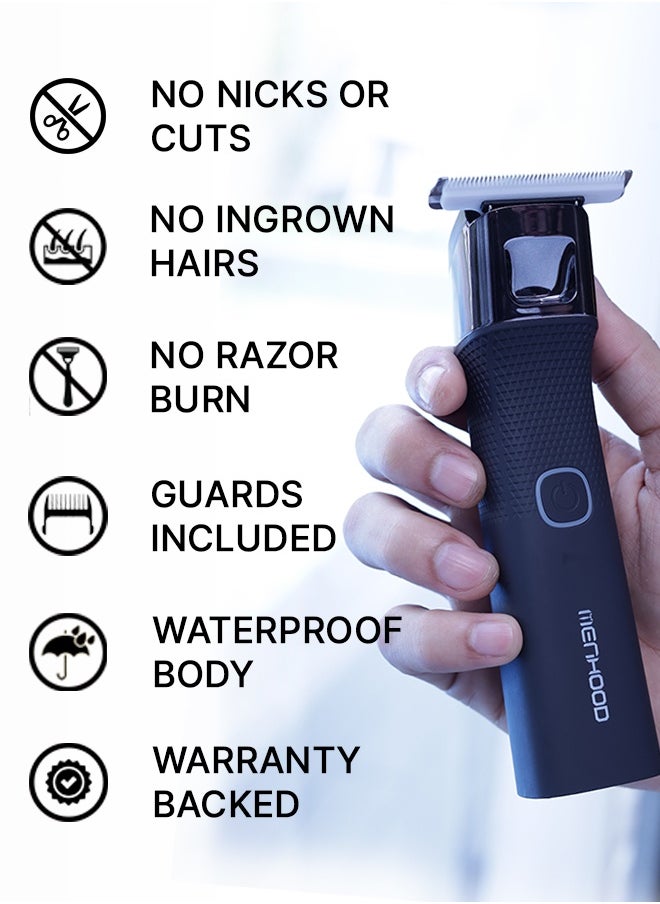 MENHOOD - MENHOOD Grooming Trimmer Ultra for Men All-in-one Trimmer | Best Full Body Trimmer| Male Body Hair Trimmer, Beard, Ear & Nose Hair Trimming| IPX7 Waterproof Body Grooming Trimmer | Fast  Type C Charging | 180 Min Runtime - Image 1