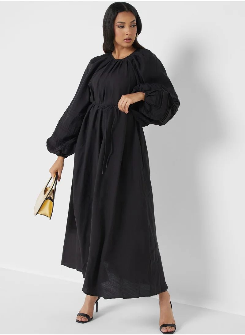 Cmeo collective Balloon Sleeve Pleated Dress