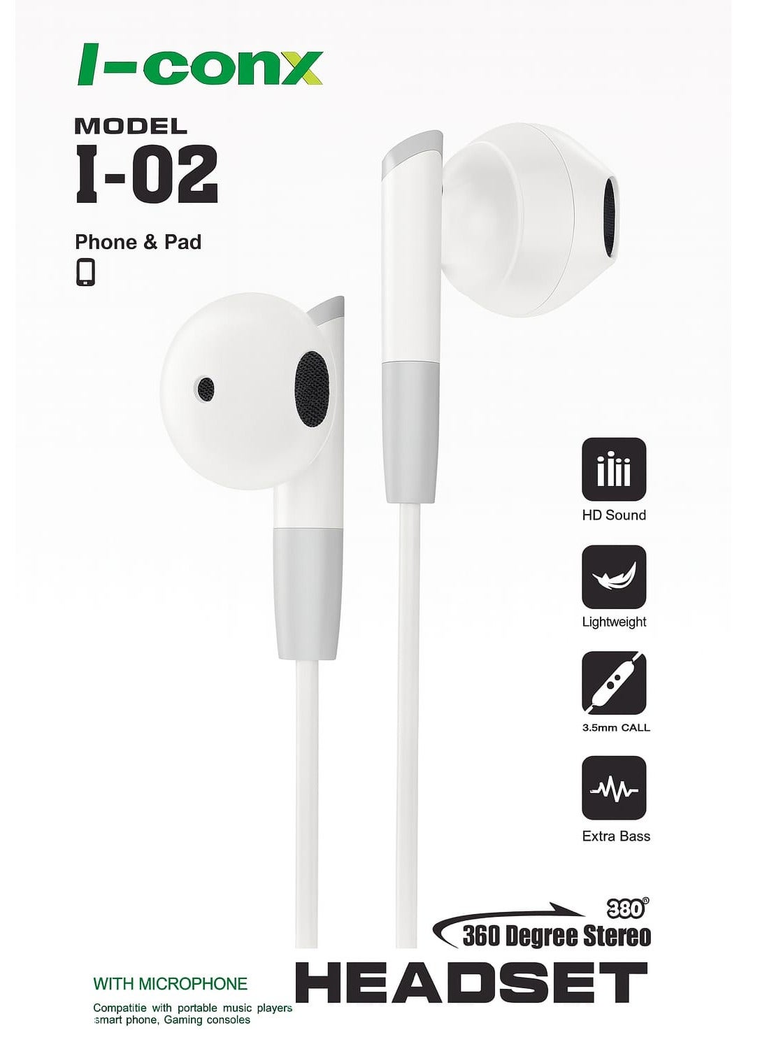 I-conx I-conx i-02 Wired Stereo Earphones ZA26851F2287384018D5EZ