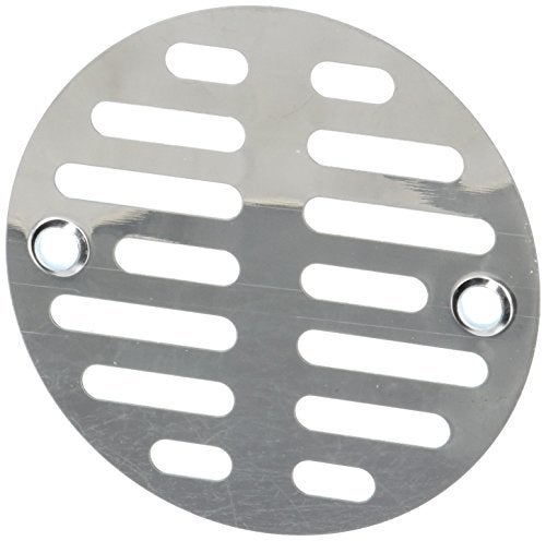 LASCO 03-1247 3-1/2-Inch with Two Screws Shower Drain Grate, Chrome Plated - Image 5