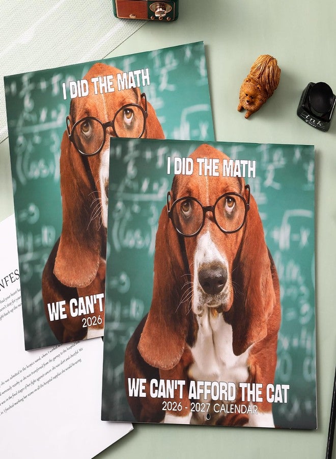 Feteulo 2026-2027 Wall Calendar - Funny Dogs Wall Calendar 2026-2027, Jul. 2026 - Dec. 2027, 12" x 24" (Open), 18-Month Calendar, Dog Calendar, Unruled Blocks, Thick Paper, Hanging Hole, Holidays - Image 2