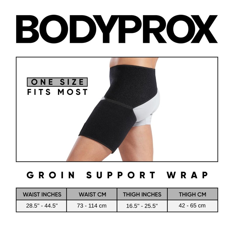 Bodyprox Groin Wrap, Adjustable Support for Hip, Groin, Hamstring, Thigh, and Sciatic Nerve Pain Relief - Image 2