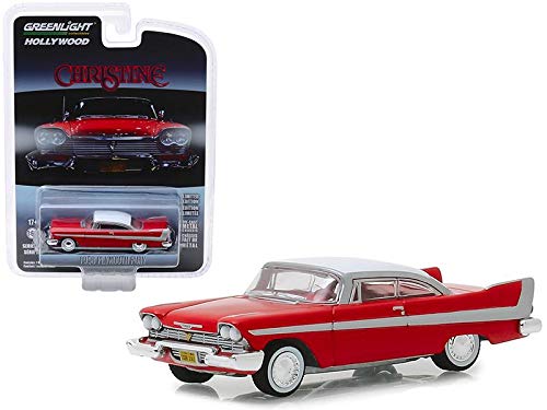 GreenLight DIECAST 1:64 Hollywood Series 23 - Christine - 1958 Plymouth Fury (RED/White ROOF) 44830-C by Greenlight - Image 3