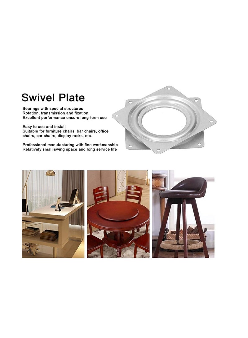Y&D Square Ball Bearing Turntable Furniture Rotating Plate Swivel 360° Recliner Chair Replacement for Stool  - Image 4