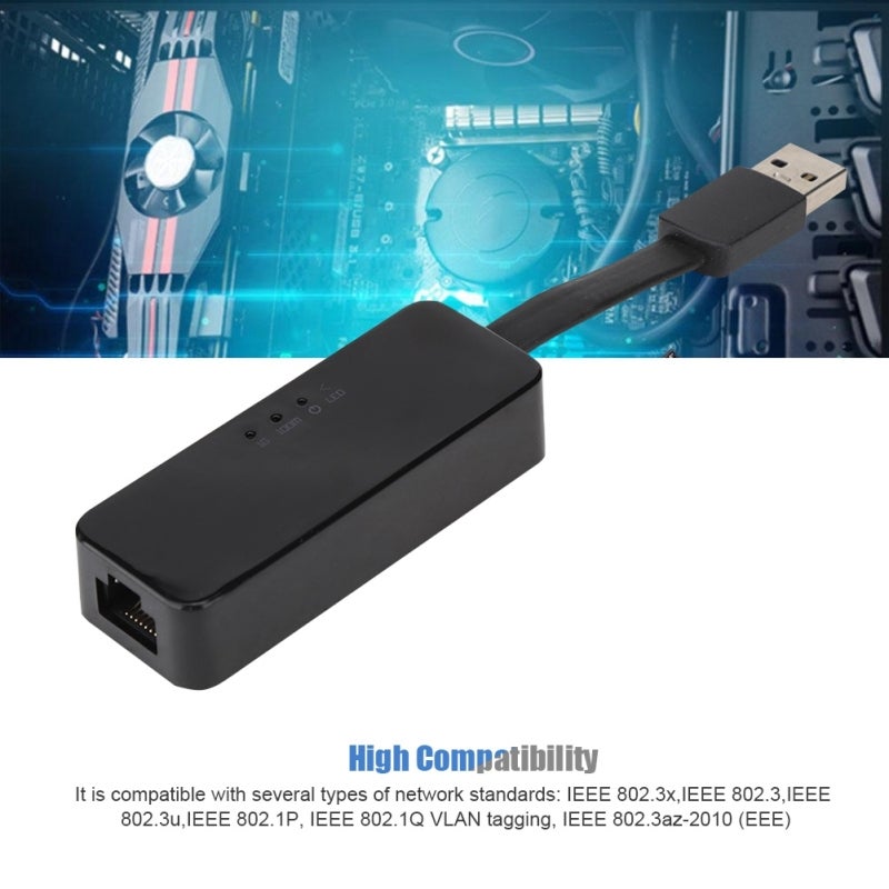 Gigabit USB Network Card: USB3.0 RJ45 40-Pin Gold Plated - High Compatibility Powerful Chip Low Power for Desktop and Laptop Network Expansion - Image 4