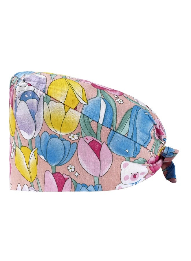 NIBEMINENT Adjustable Medical Scrubs Hats Lab Working Cap Surgicals Hat Nurse Dentist Nursing Accessories Scrub Caps Cook Head Over Hats