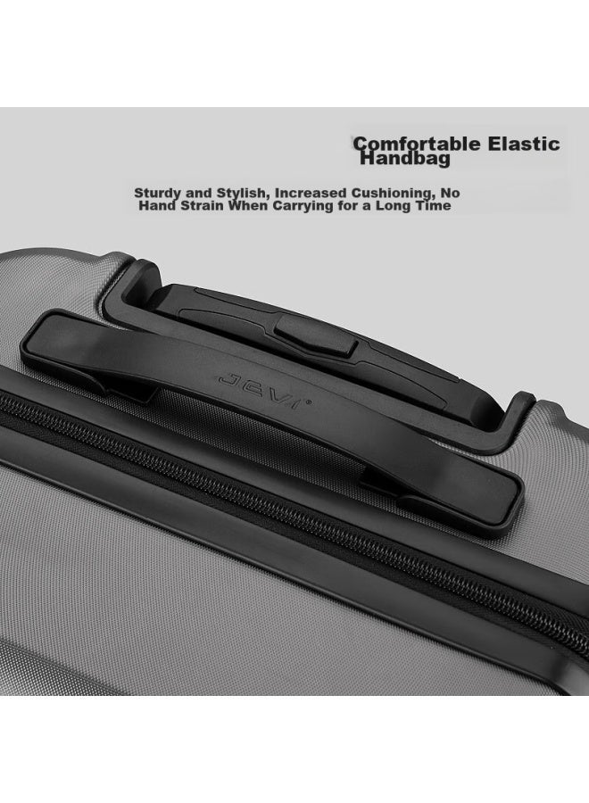 JEVI Jiweixingliangxiang Men's 20-inch Suitcase, Spinner Wheels, Travel Luggage, Student Carry-on, Password Lock, Scratch-resistant, Wear-resistant Leather Case - Image 3