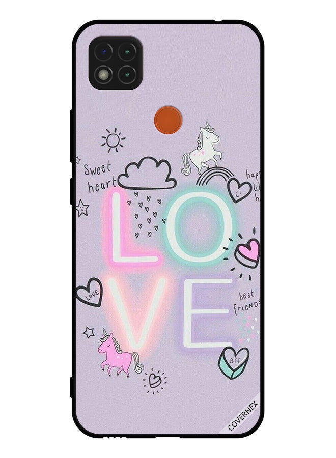 Covernex Protective Case Cover For Xiaomi Redmi 10A Sweet Heart Love Unicorn - Image 1