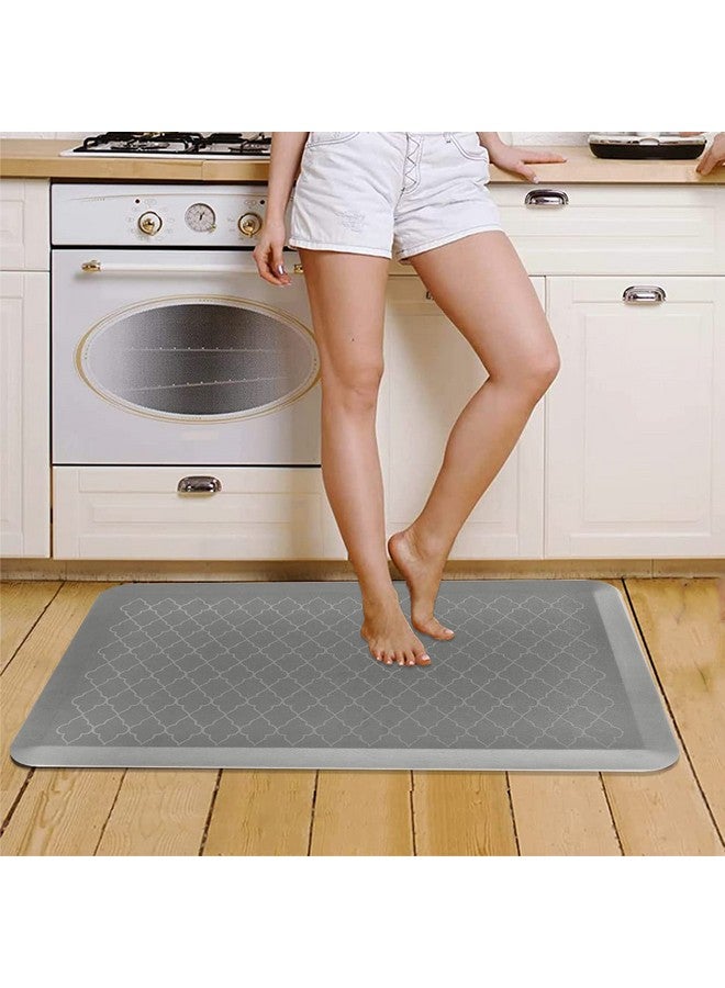 TurtleGrip Anti Fatigue Mat for Kitchen Floor, Durable Standing Desk Mat,Comfortable for Kitchen,Home, Office & Garage 82x52 cms (Grey). - Image 4