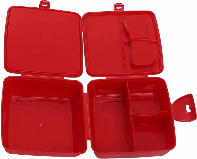 Minnie Mouse 4 Compartment Plastic Lunch Box Red (OTTO-42556)