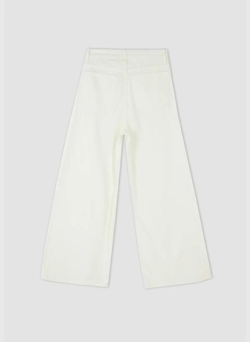 DeFacto Woman Wide Leg Woven Bottom Trousers