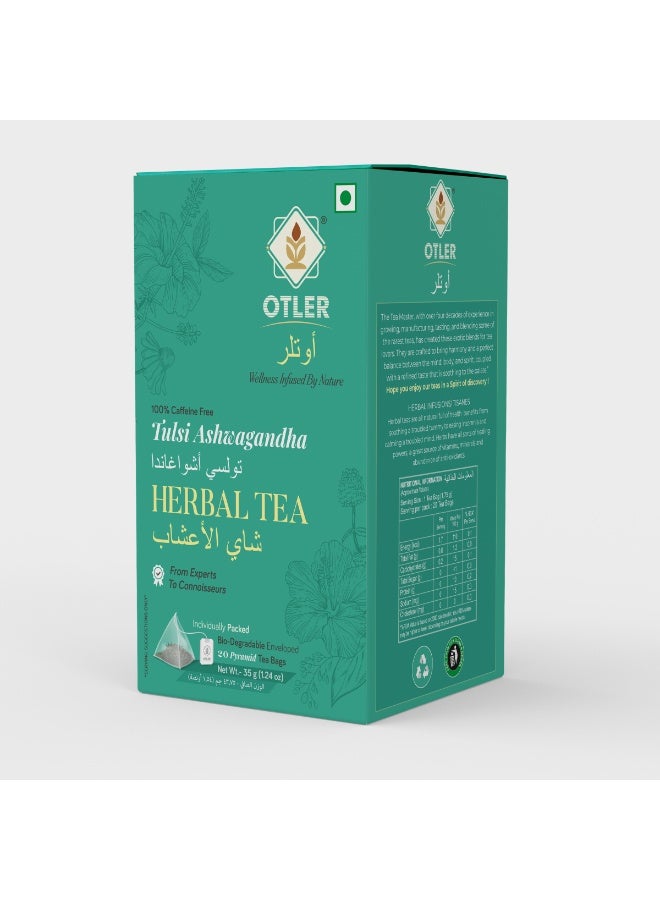 Otler TULSI ASHWAGANDHA HERBAL 20 TEA BAGS - Image 1