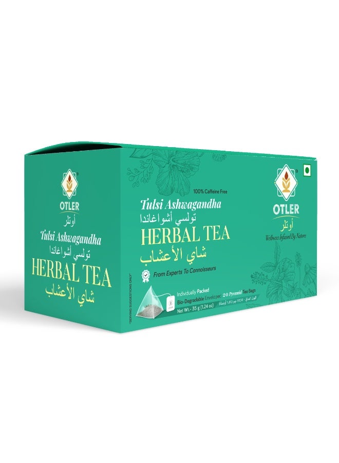 Otler TULSI ASHWAGANDHA HERBAL 20 TEA BAGS - Image 2