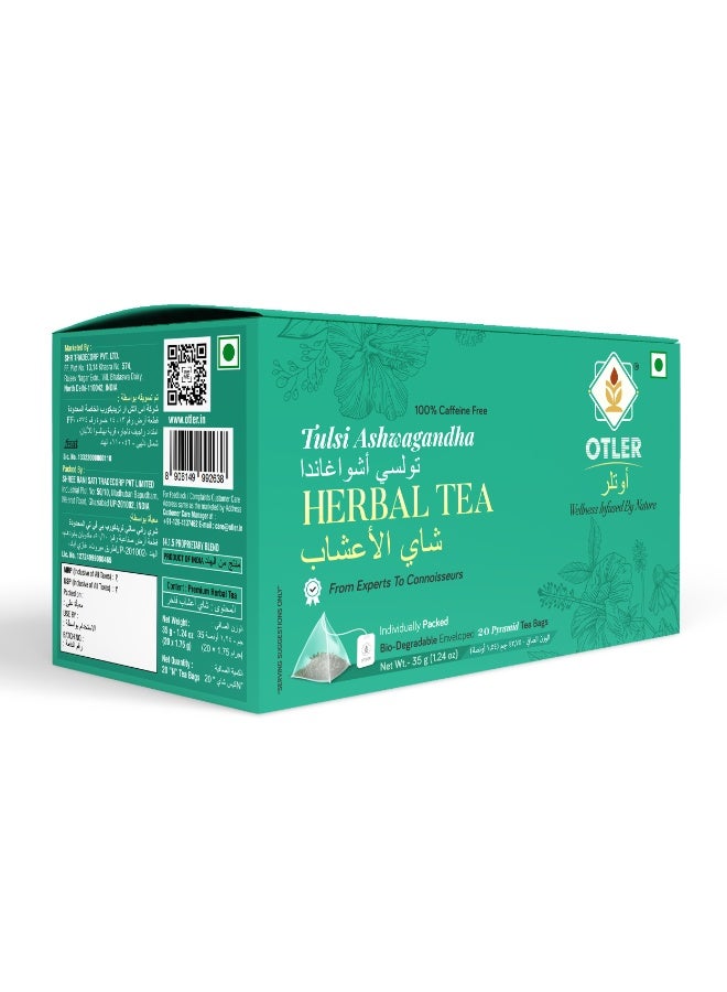 Otler TULSI ASHWAGANDHA HERBAL 20 TEA BAGS - Image 3