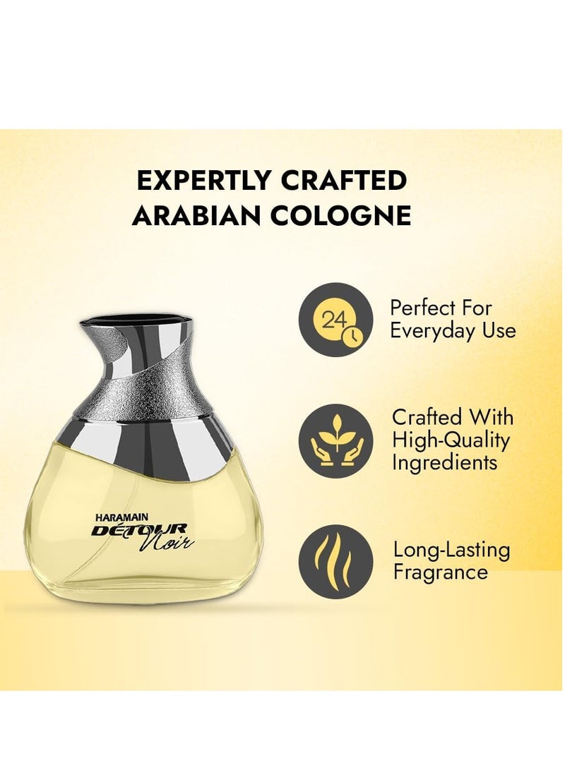 الحرمين ديتور نوار عطر للجنسين أو دو بارفان بخاخ 100 مل | عطر فاخر يدوم طويلاً | برائحة شرقية عنبرية حارة - Image 4
