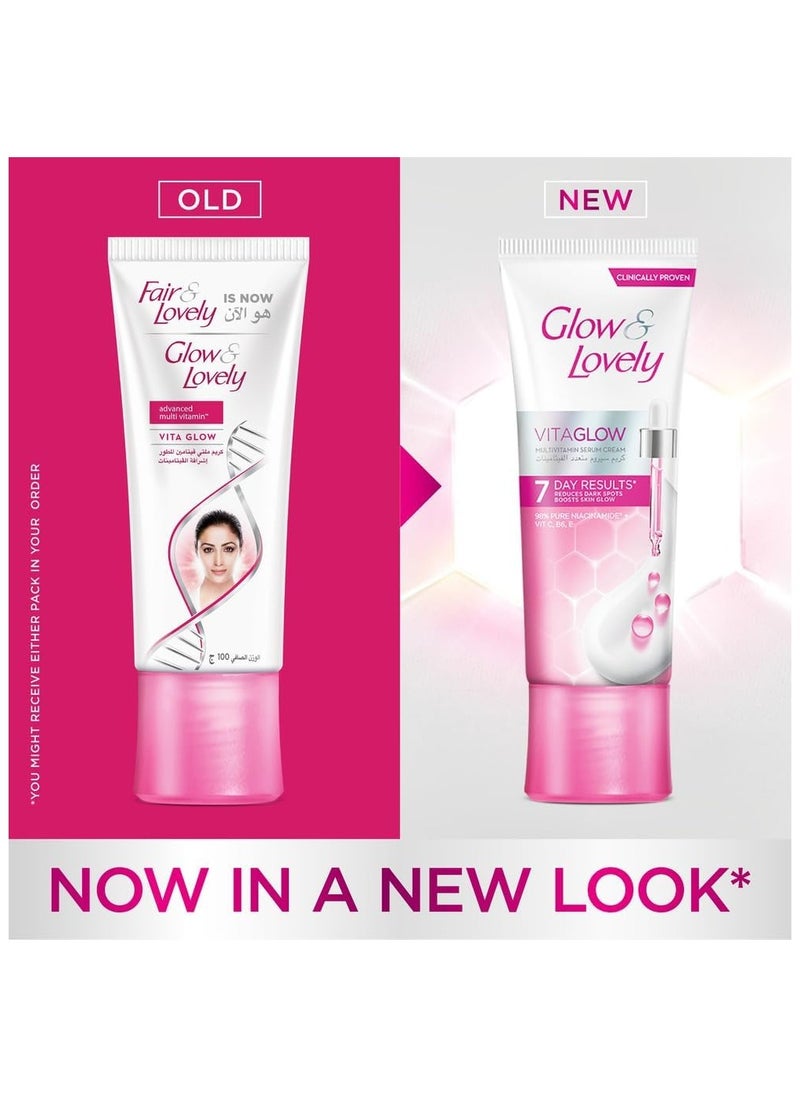 Fair & Lovely Glow & Lovely Multivitamin Serum Cream - 100 gm  - Image 2