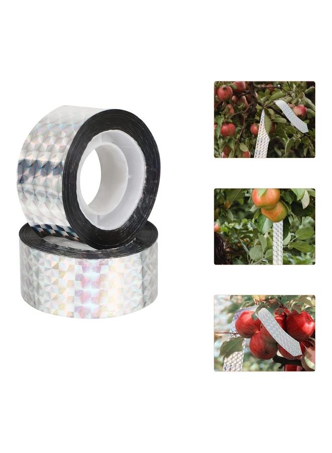 NIBEMINENT 2-Piece Bird Scare Reflective Tape Silver - Image 5