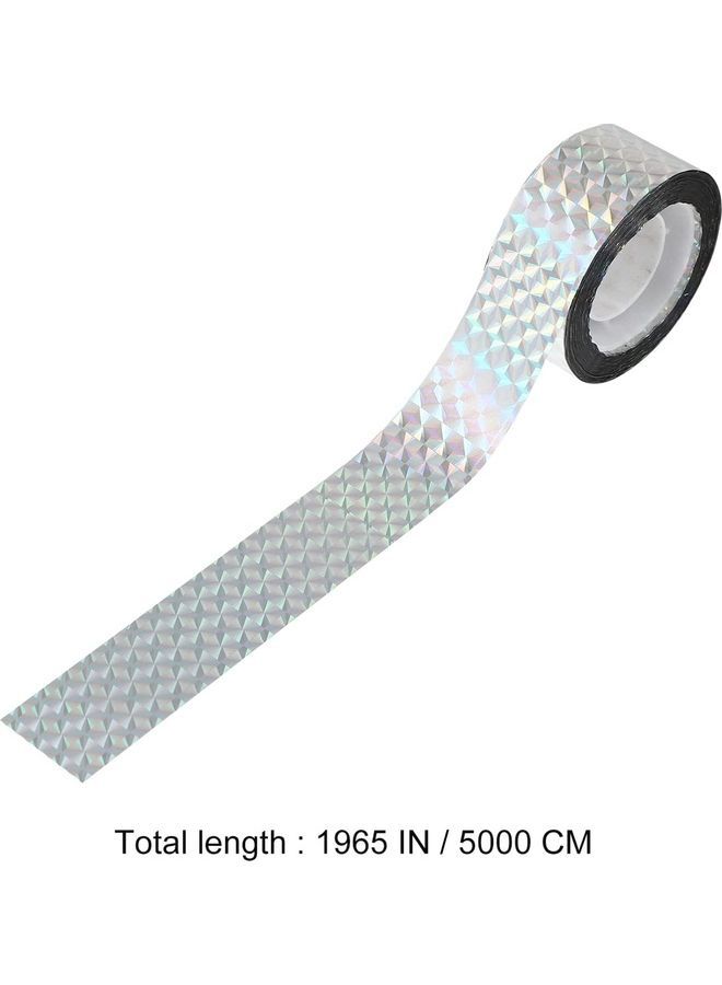 NIBEMINENT 2-Piece Bird Scare Reflective Tape Silver - Image 4