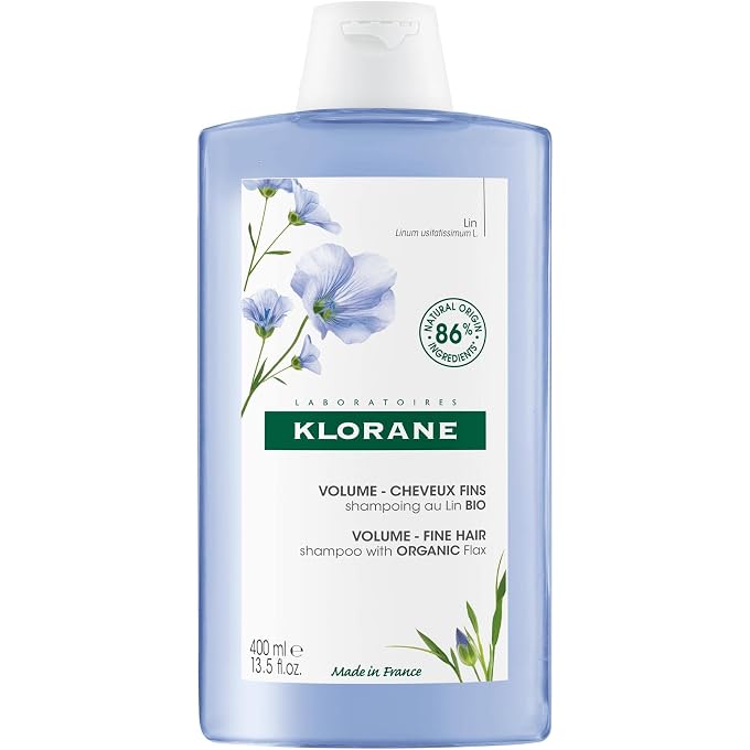 Klorane Volume Fine Hair Shampoo With Organic Flax 400Ml - Image 1