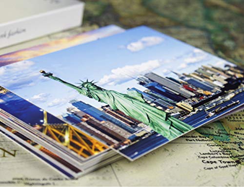 HOSTEESSCHOICE Travel postcards Set of 30 Styles New York Post cards variety pack depicting from Around the World, Assorted Postcards Bulk, 4 x 6 -New York - Image 5