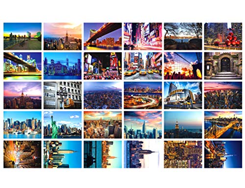 HOSTEESSCHOICE Travel postcards Set of 30 Styles New York Post cards variety pack depicting from Around the World, Assorted Postcards Bulk, 4 x 6 -New York - Image 1