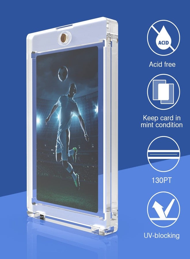 Lzerking Magnetic Card Holders 12 Pack, 130PT One Touch Card Holder for Trading Card, Baseball Card, Sports Card - Image 3
