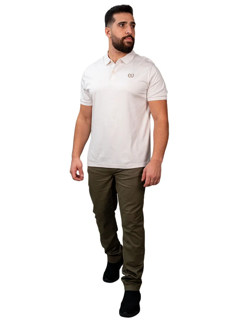 GIORDANO Men's Slim Fit Interlock Polo with Embroidery - Liquid Touch