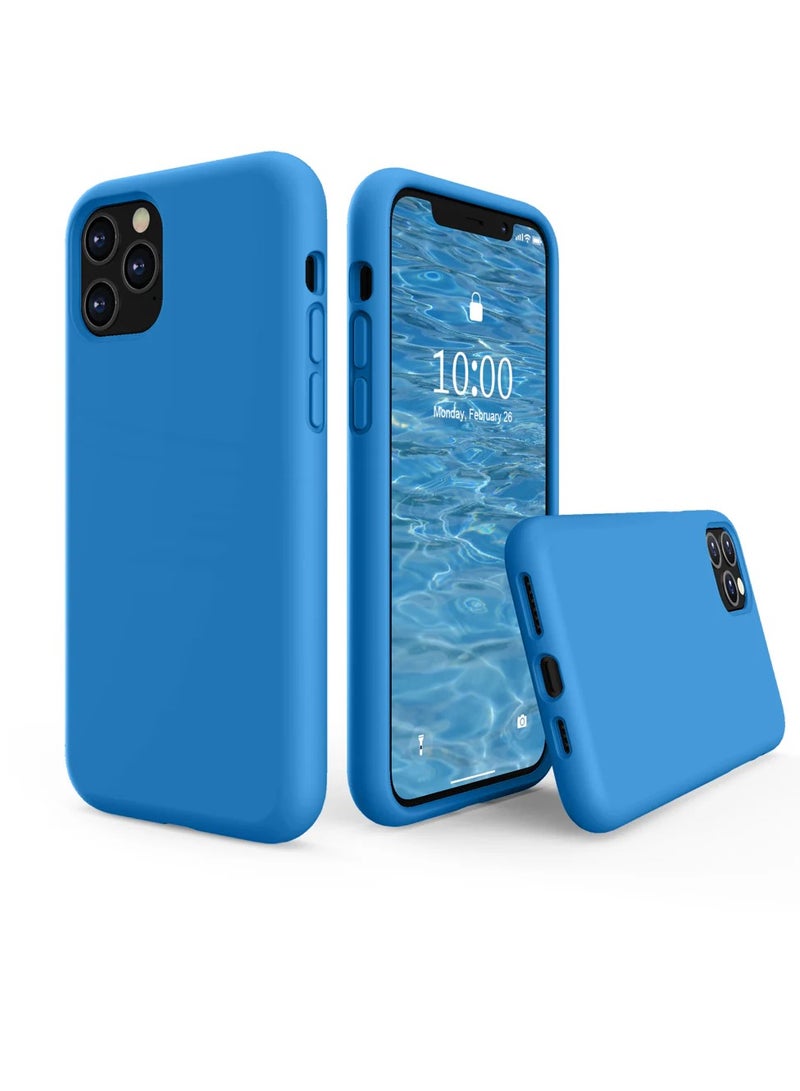 Compatible with iPhone 11 Pro (5.8 Inch) Case, Liquid Silicone Case, Full Body Protective Cover, Shockproof, Slim Phone Case, Anti-Scratch Soft Microfiber Lining  - Image 1