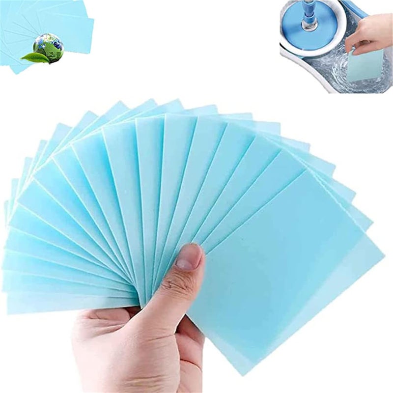 woobles Multifunctional Floor Cleaning Slice Nml, Multifunctional Floor Cleaner Ground Stain Remover, Floor Cleaning Tablets Sheets, Concentrated Soluble Cleaning Slice (60pcs, Blue) 60pcs Blue - Image 1