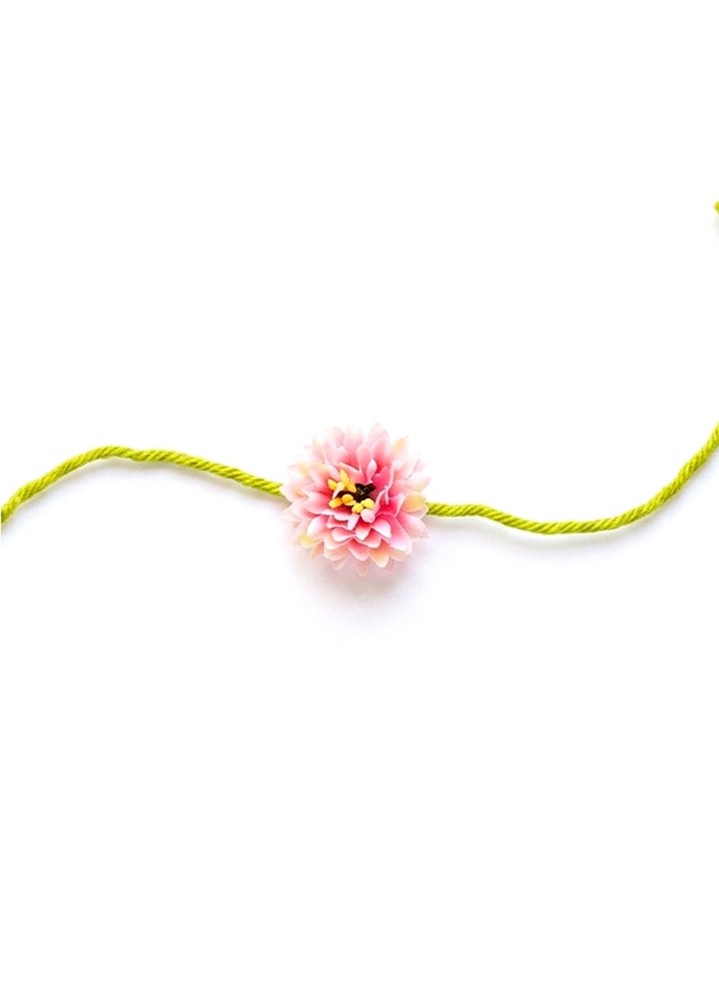 Madhoor Eco-Friendly Plantable Peach Blossom Rakhi for Brother & Raksha Bandhan Gifting, 1 Piece - Image 3