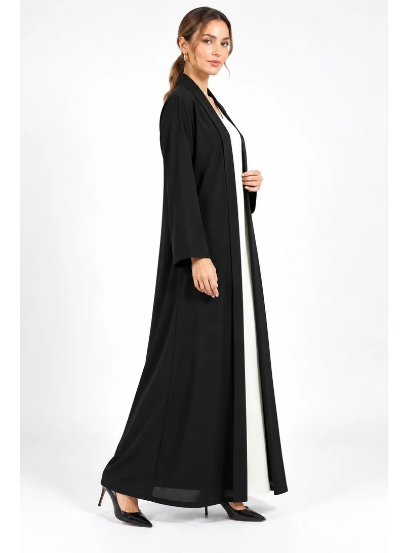 Nikias Nikias Nida Abaya with Collar and Elegant Cut | Timeless Modest Wear