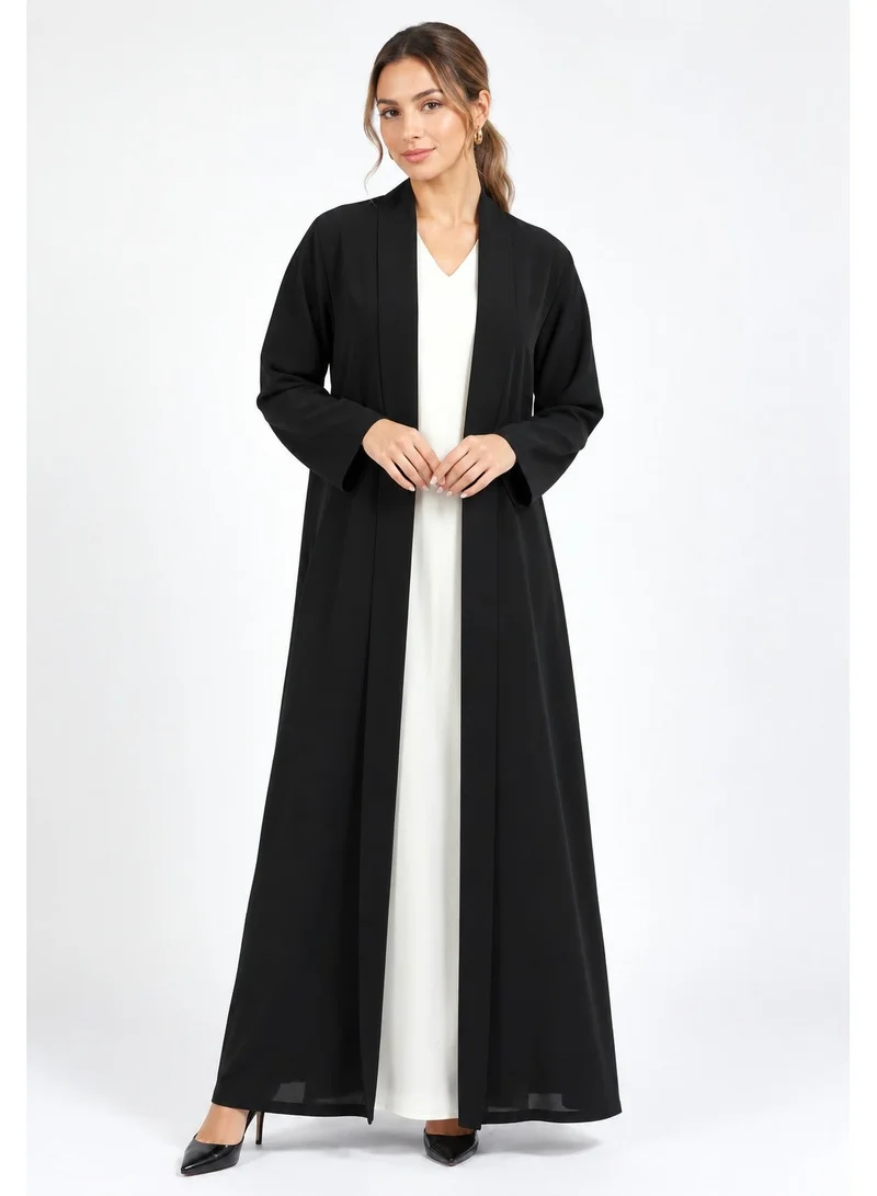 Nikias Nida Abaya with Collar and Elegant Cut | Timeless Modest Wear
