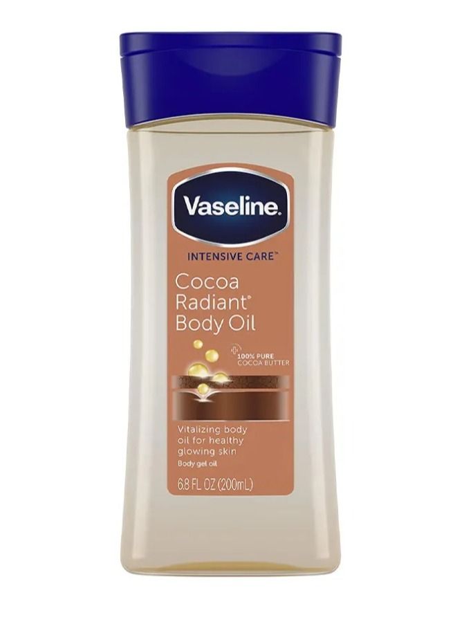 Vaseline Intensive Care Cocoa Radiant Body Oil White 200ml - Image 1