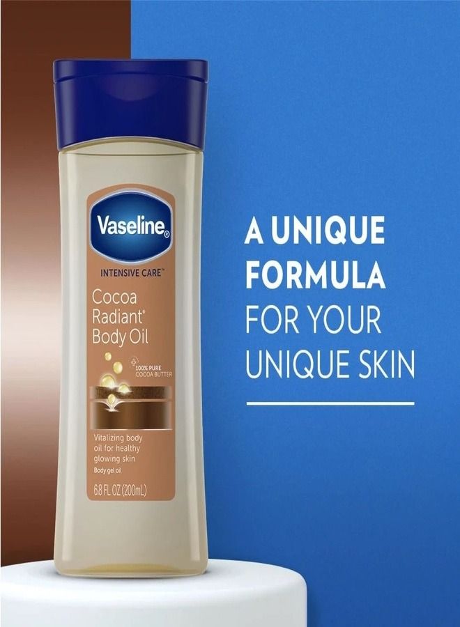 Vaseline Intensive Care Cocoa Radiant Body Oil White 200ml - Image 2