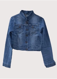maani Ladies denim jacket Full sleeve Light Blue  - Image 1