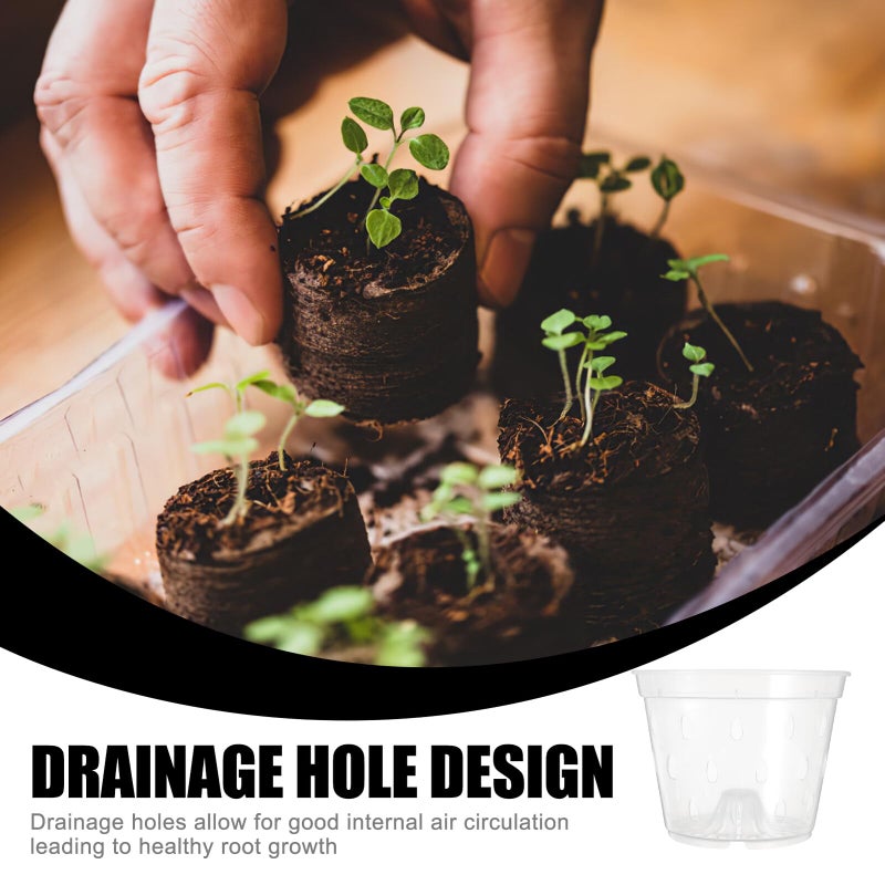 5 Inch Orchid Planter Pot With Drainage Holes For Indoor Outdoor Gardening - Image 4