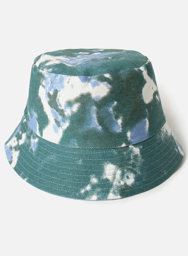 Haute Sauce  Blue Tie-Dye Bucket Hat for Women | Best Price UAE